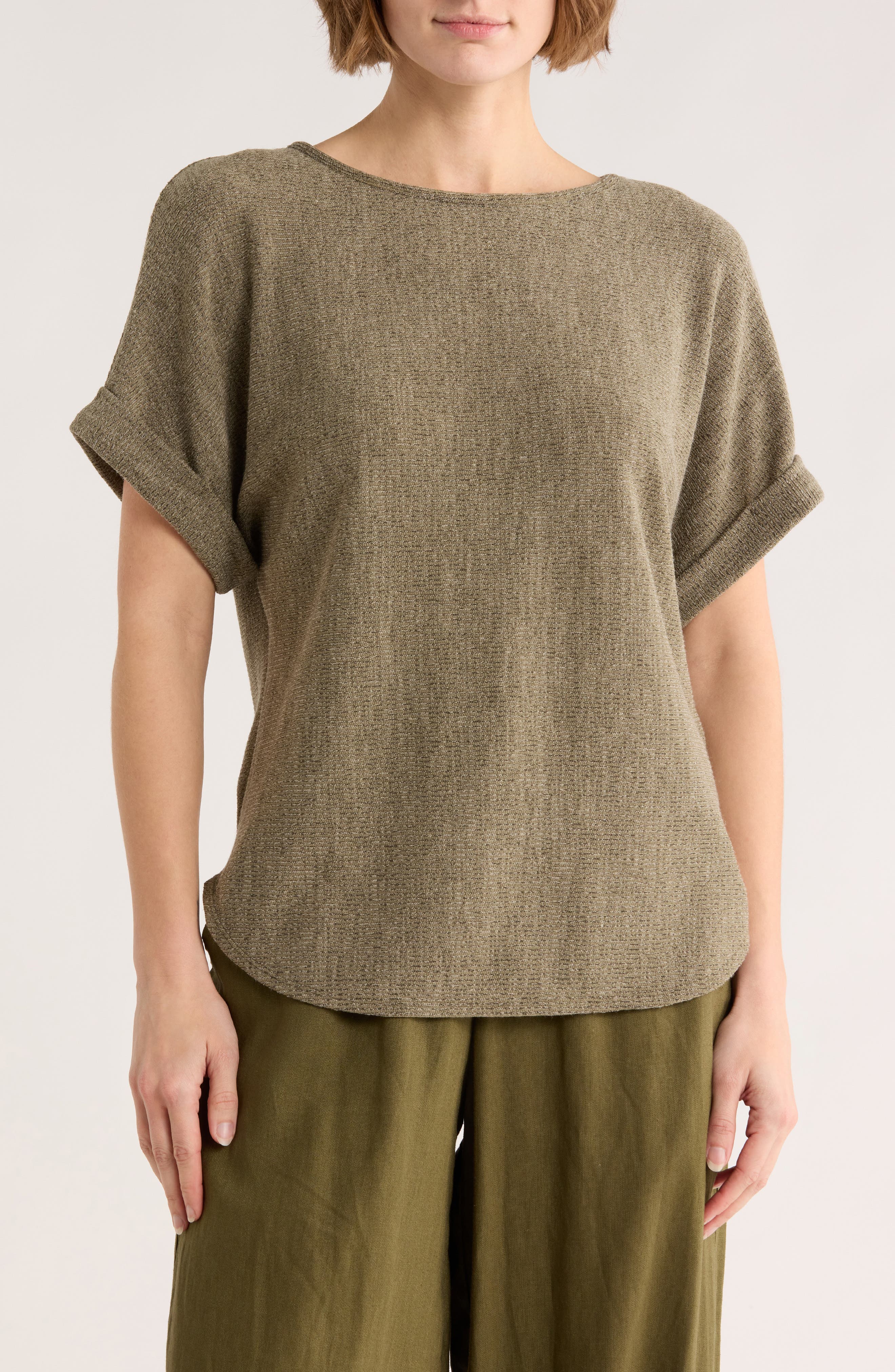 Short Sleeve Ribbed T-Shirt