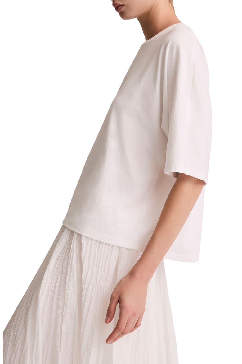 Dolman Sleeve Cotton T-Shirt, Alternate, color, OPTIC WHITE