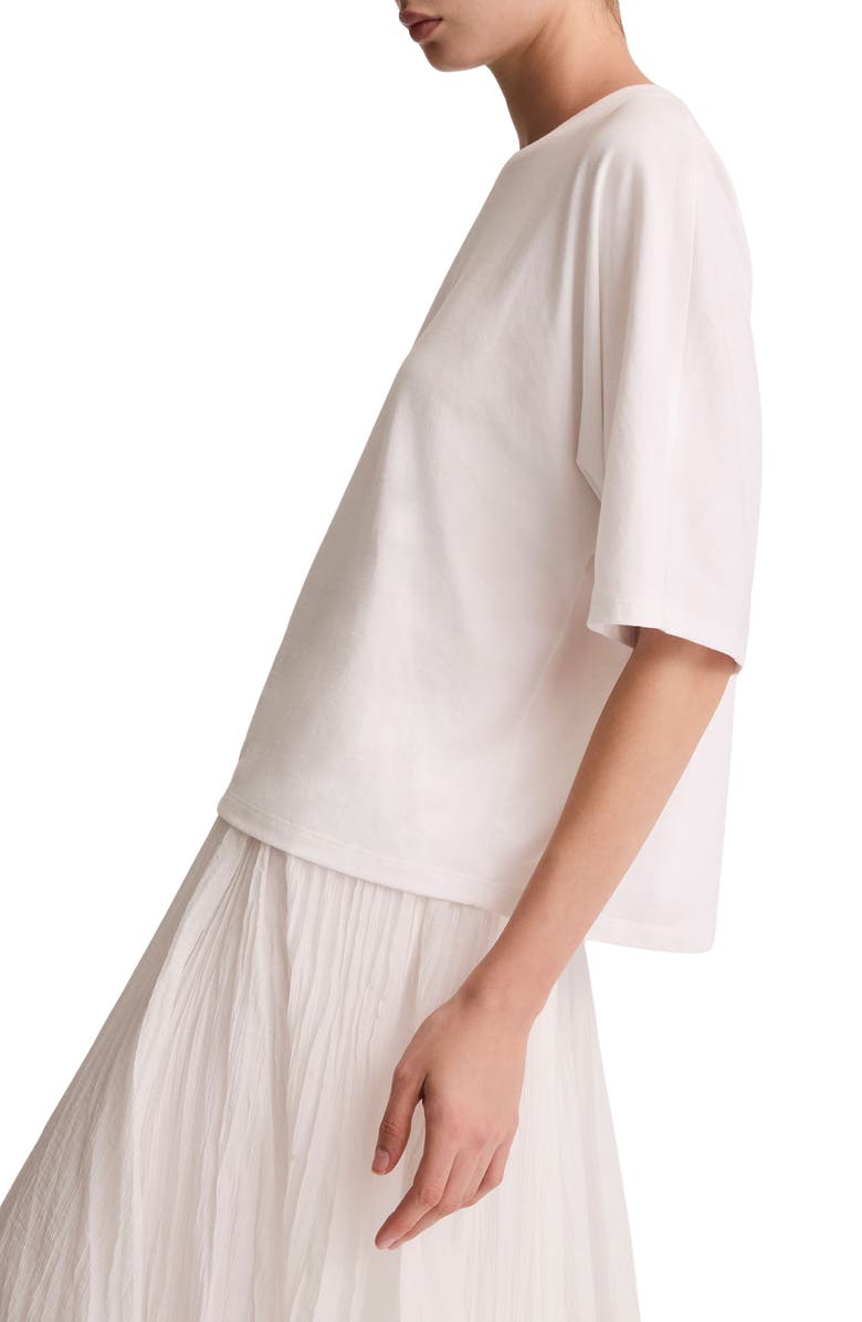 Vince Dolman Sleeve Cotton T-Shirt, Alternate, color, Optic White
