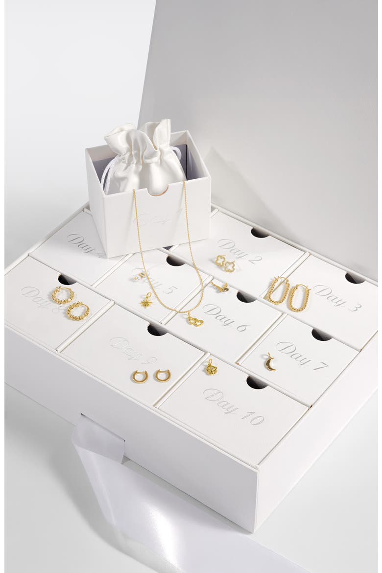 10 Days of Gifting Jewelry Box Set (Nordstrom Exclusive), Main, color, GOLD