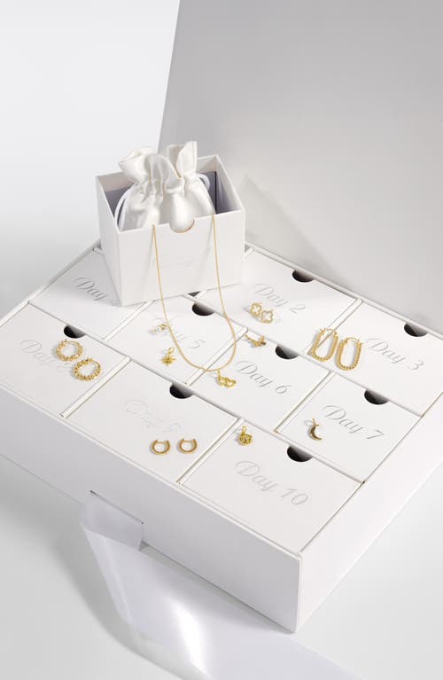 Athra Luxe 10 Days Of Gifting Jewelry Box Set In Gold