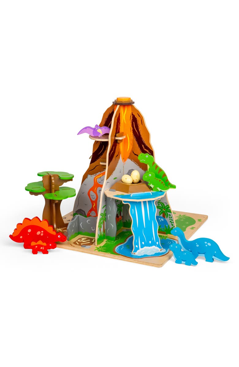 Bigjigs Heritage Playsets Dinosaur Island, Alternate, color,