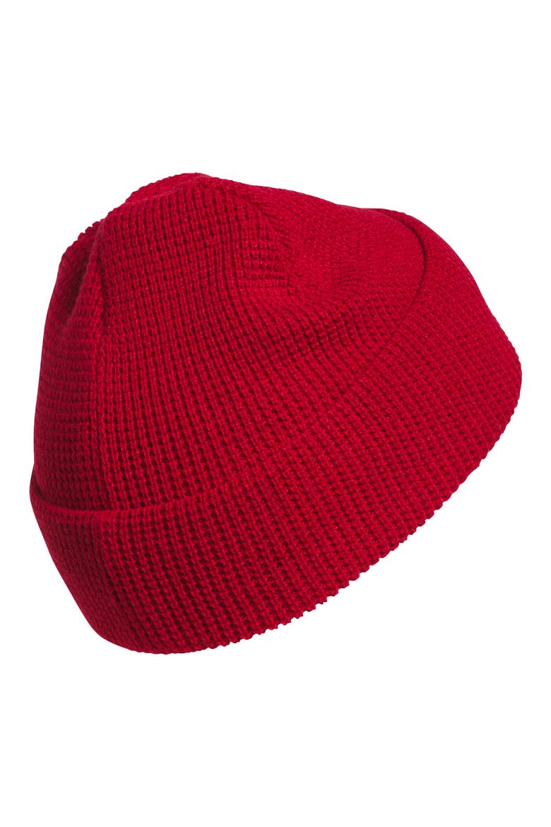 Unisex Waffle Beanie, Alternate, color, TEAM VICTORY RED/ VANILLA