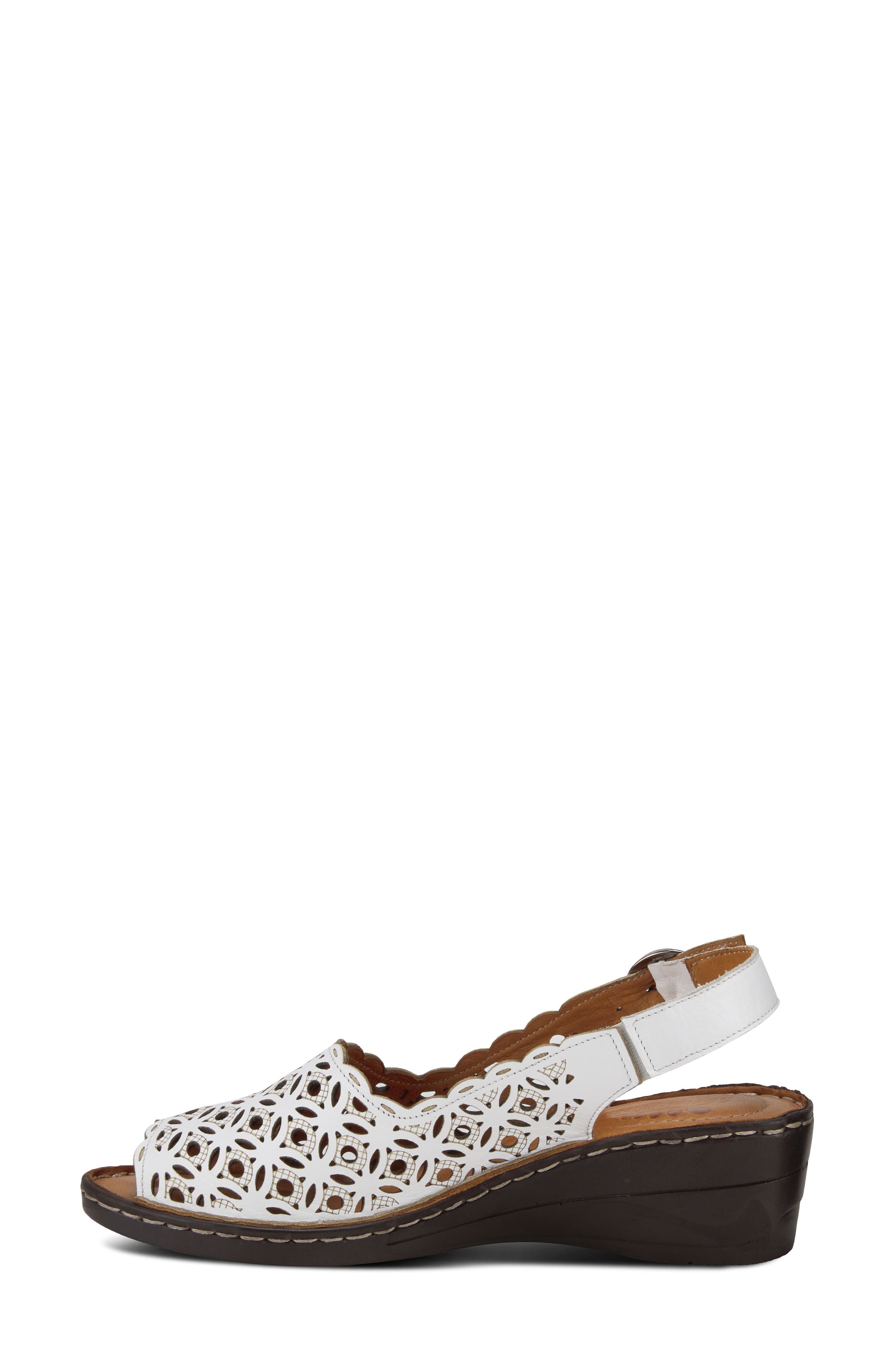 Belizana Wedge Sandal, Alternate, color, WHITE