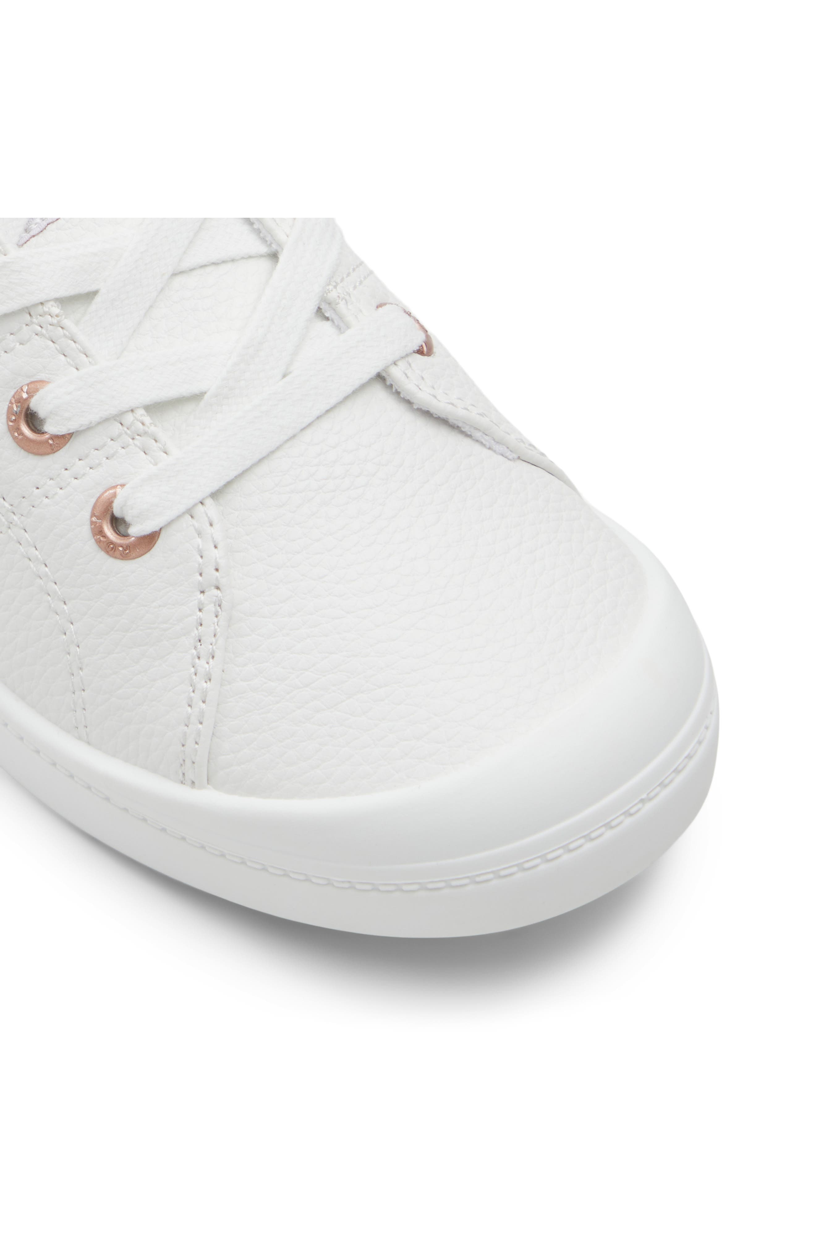 Roxy Bayshore Plus LX Sneaker, Alternate, color, White
