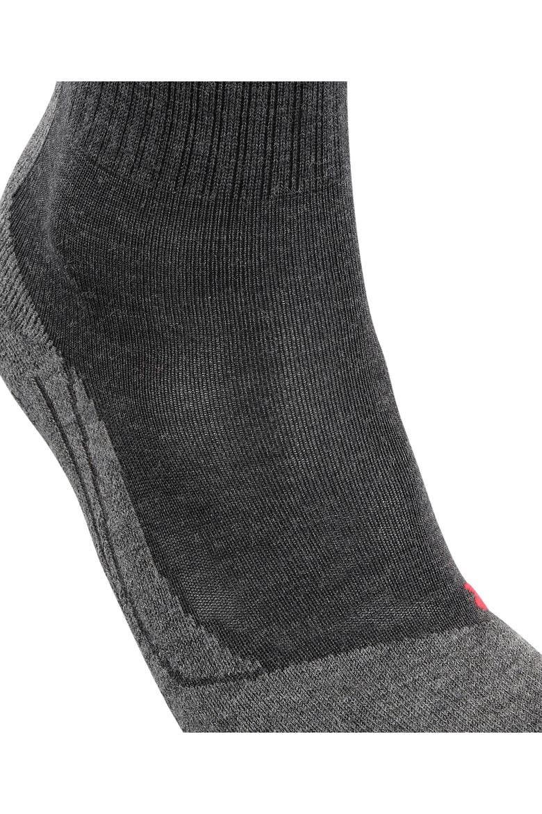 TK2 Explore Wool Silk Hiking Socks, Alternate, color, Anthracite Melange