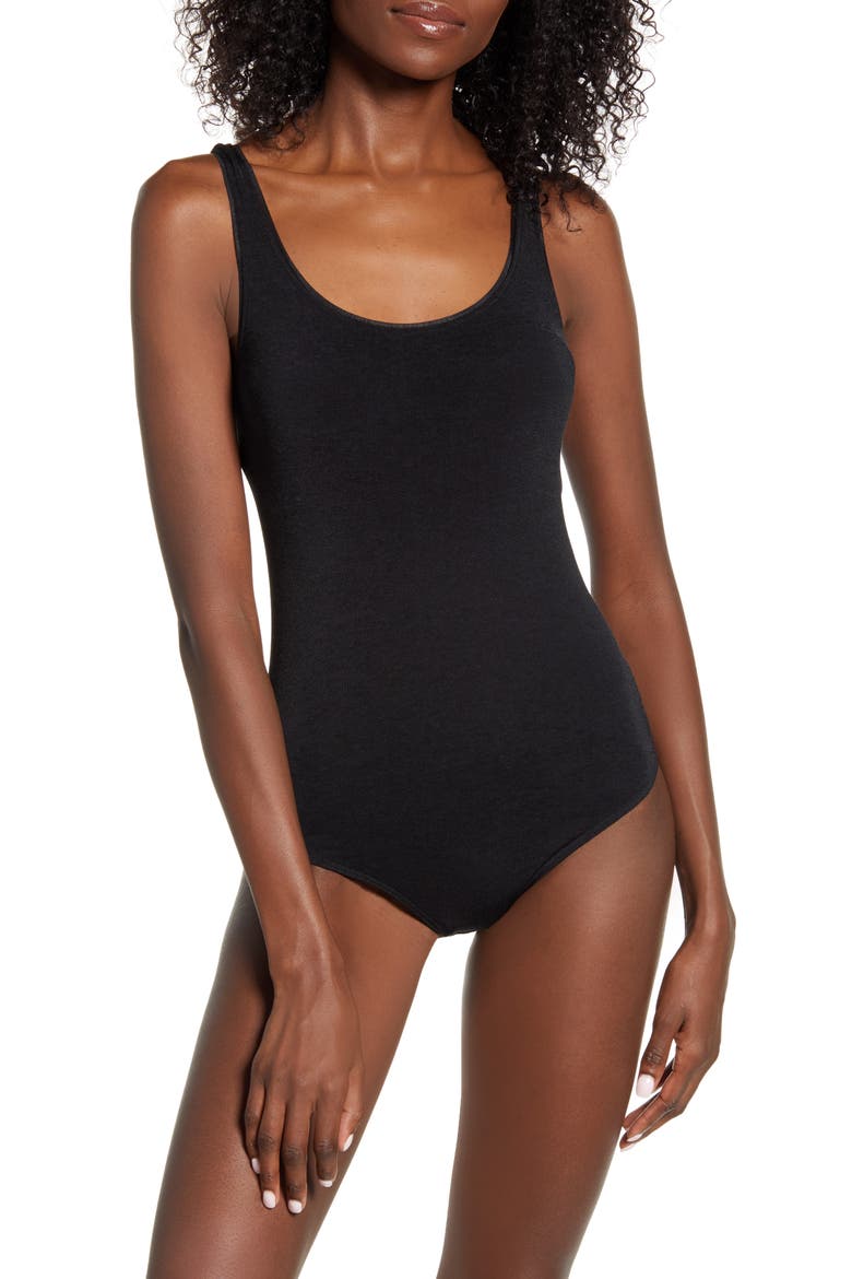 Jamika Tank Bodysuit, Main, color, BLACK