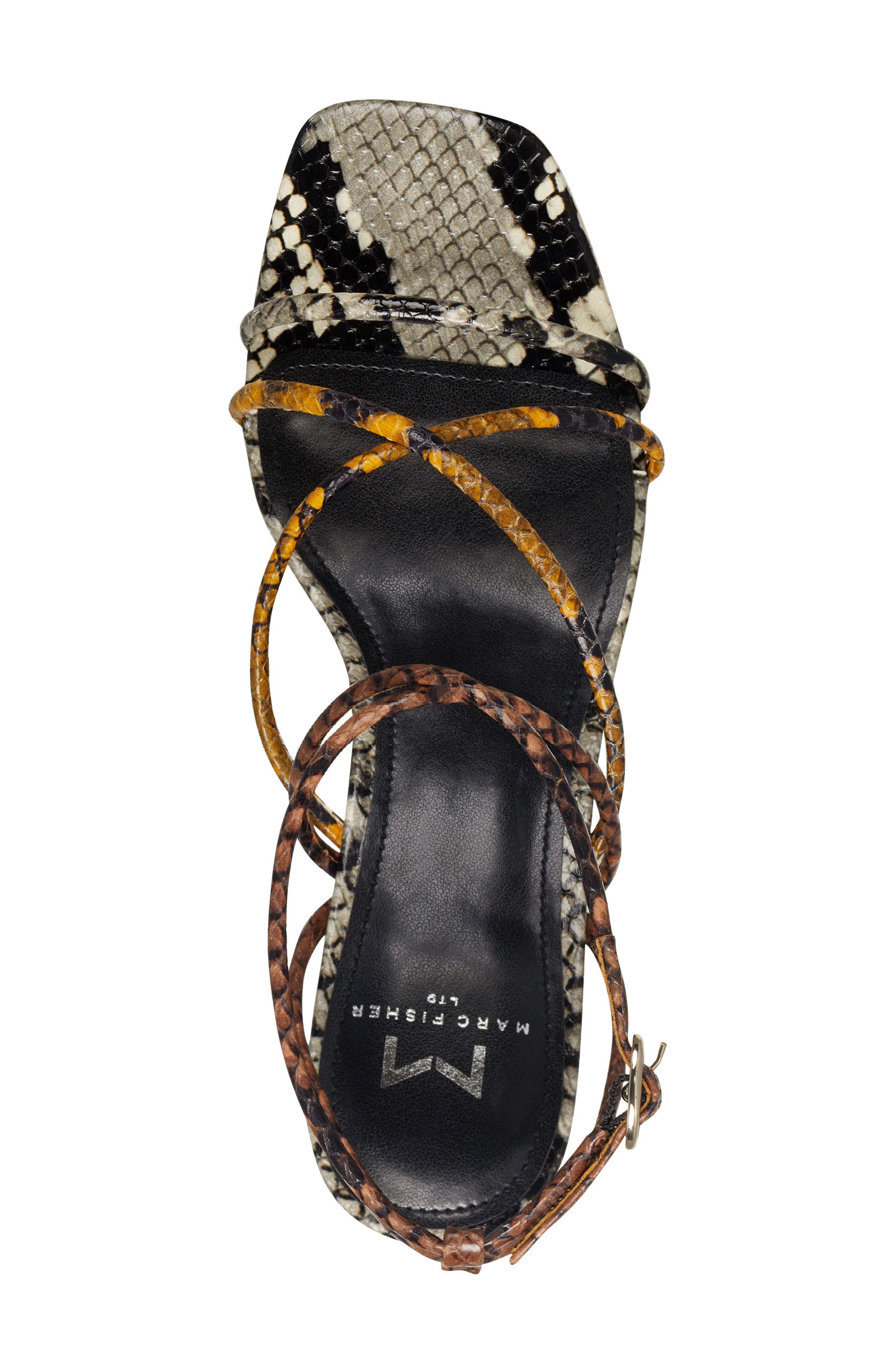 Nakita Sandal, Alternate, color, YELLOW SNAKE PRINT
