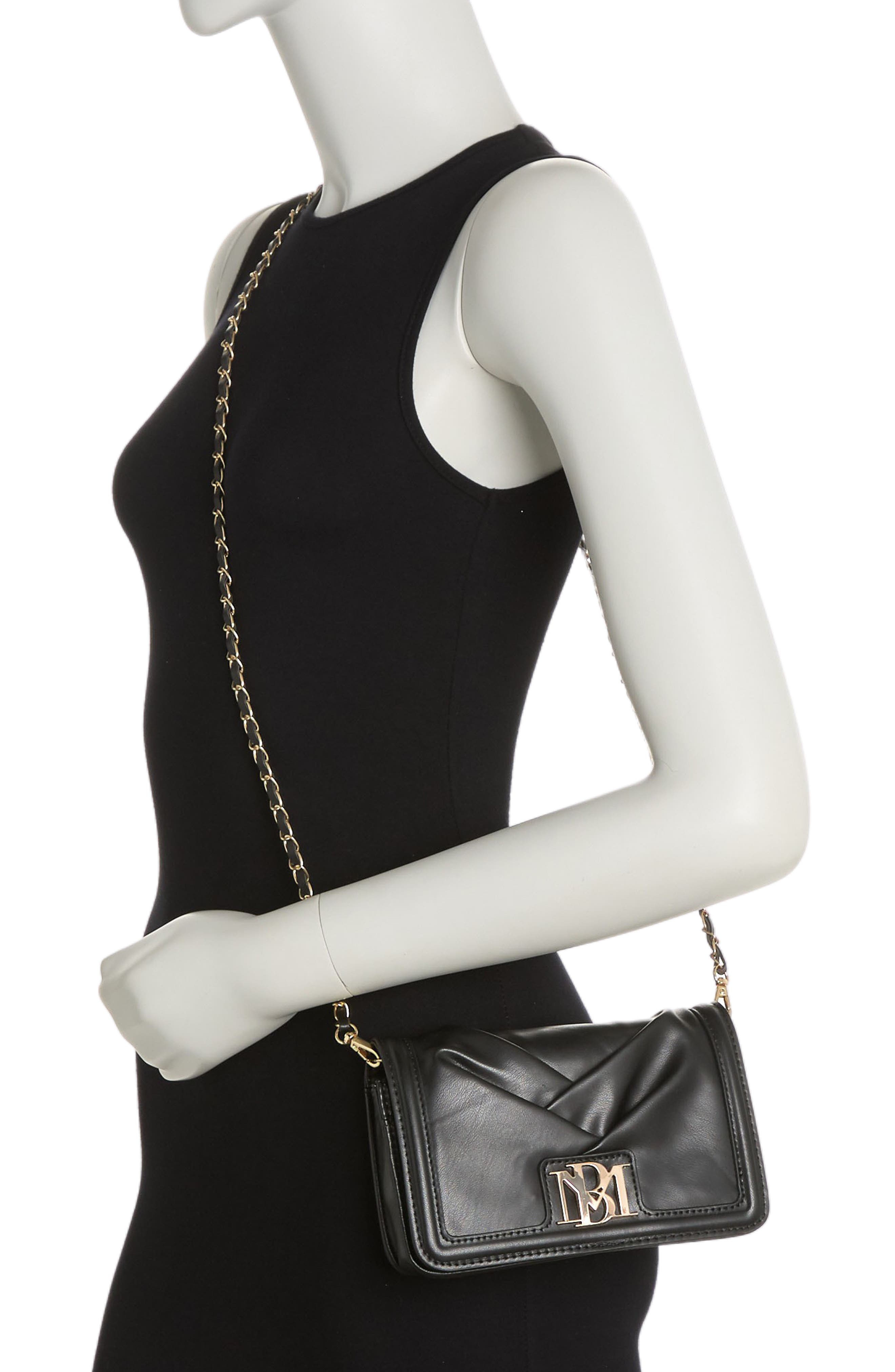 Badgley Mischka Collection Small Pleat Crossbody Bag, Alternate, color, 