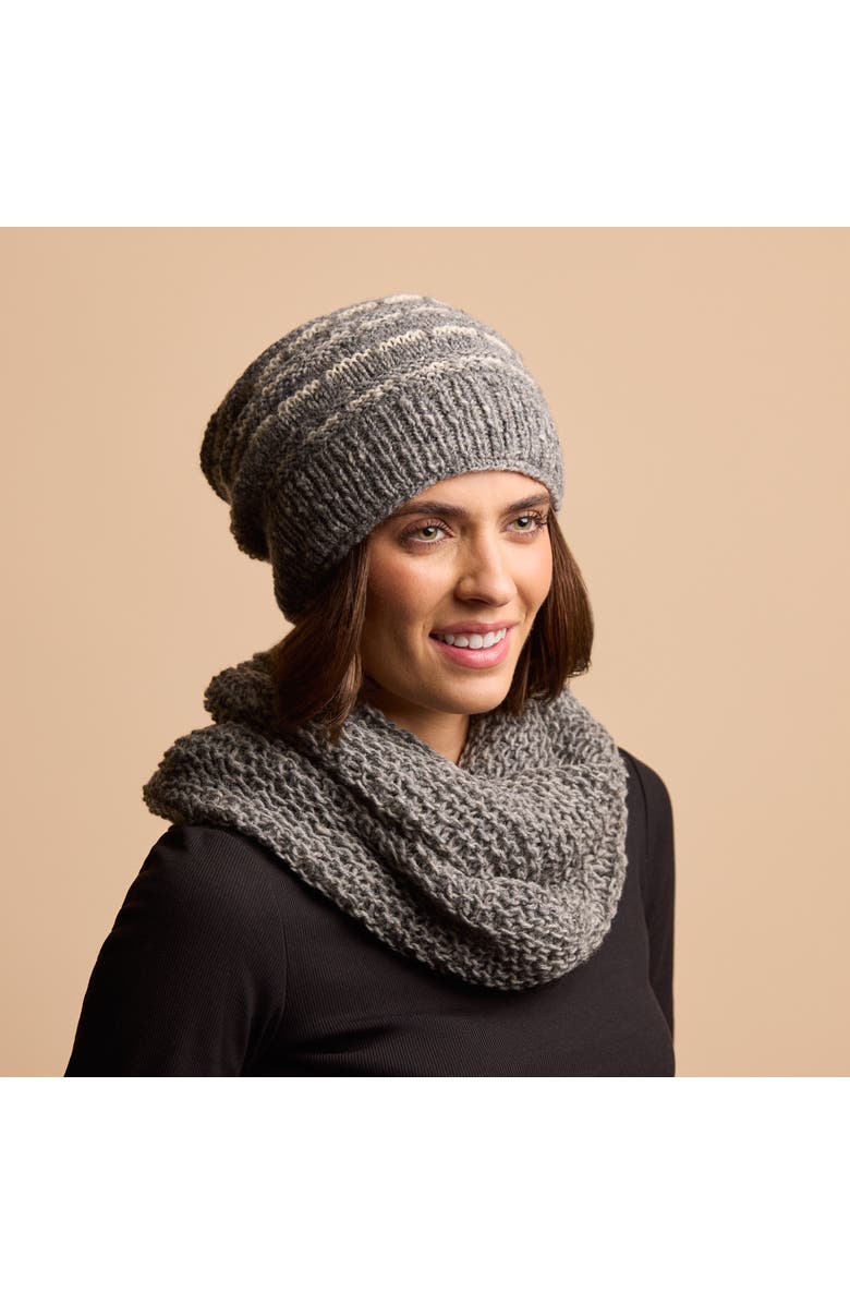 Feelgoodz Women's Artisan Hand-Knit Telluride Slouchy Cap, Alternate, color, 