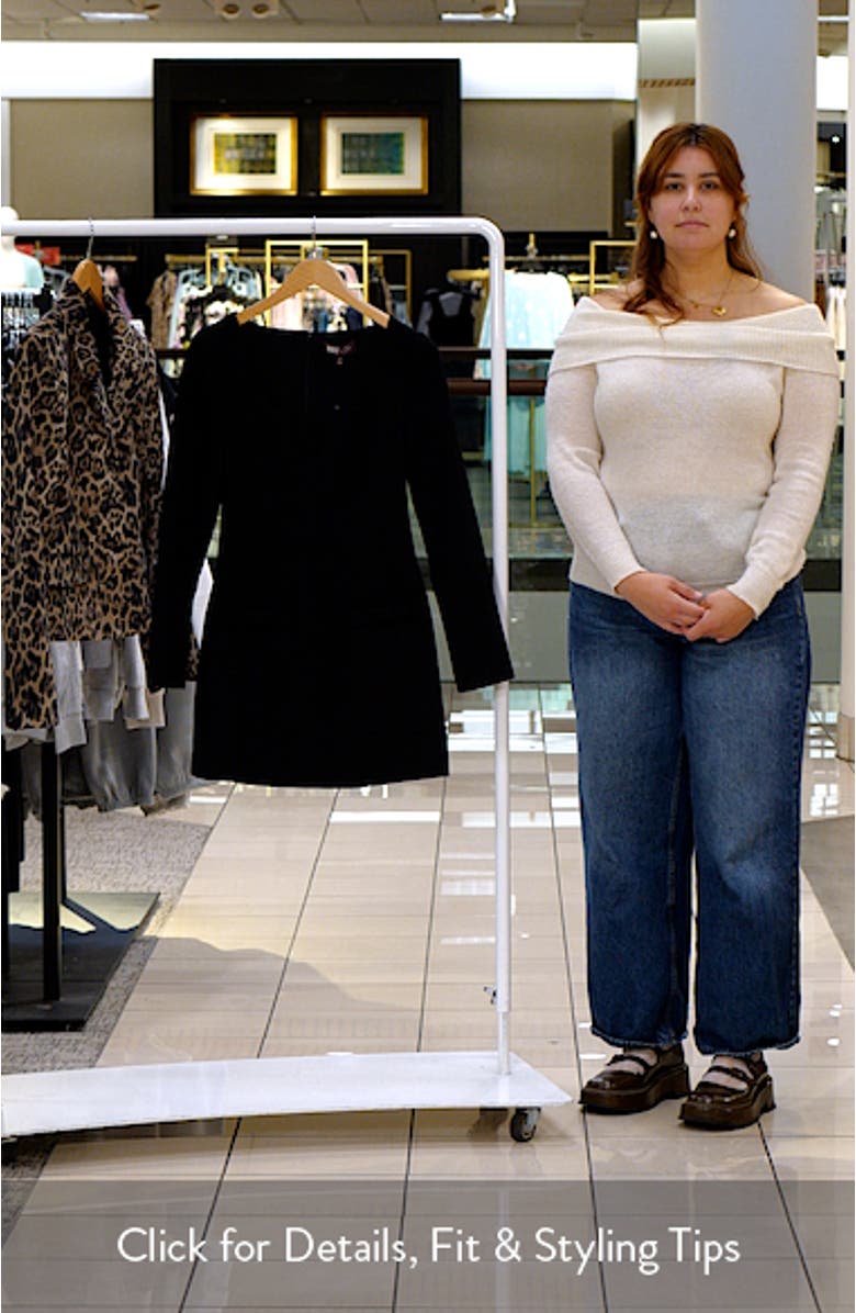 x Sara Walker Anna Long Sleeve Minidress, sales video thumbnail