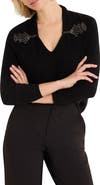 NIC+ZOE Shimmer Cinch Cotton Blend Sweater
