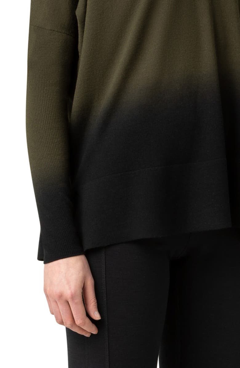 Akris punto Dip Dye V-Neck Sweater, Alternate, color,