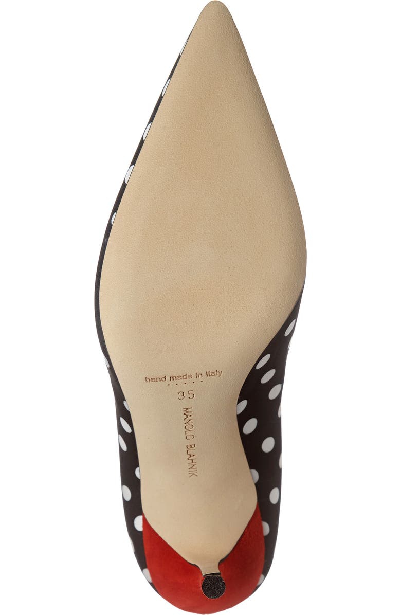Manolo Blahnik BB Polka Dot Pump, Alternate, color,