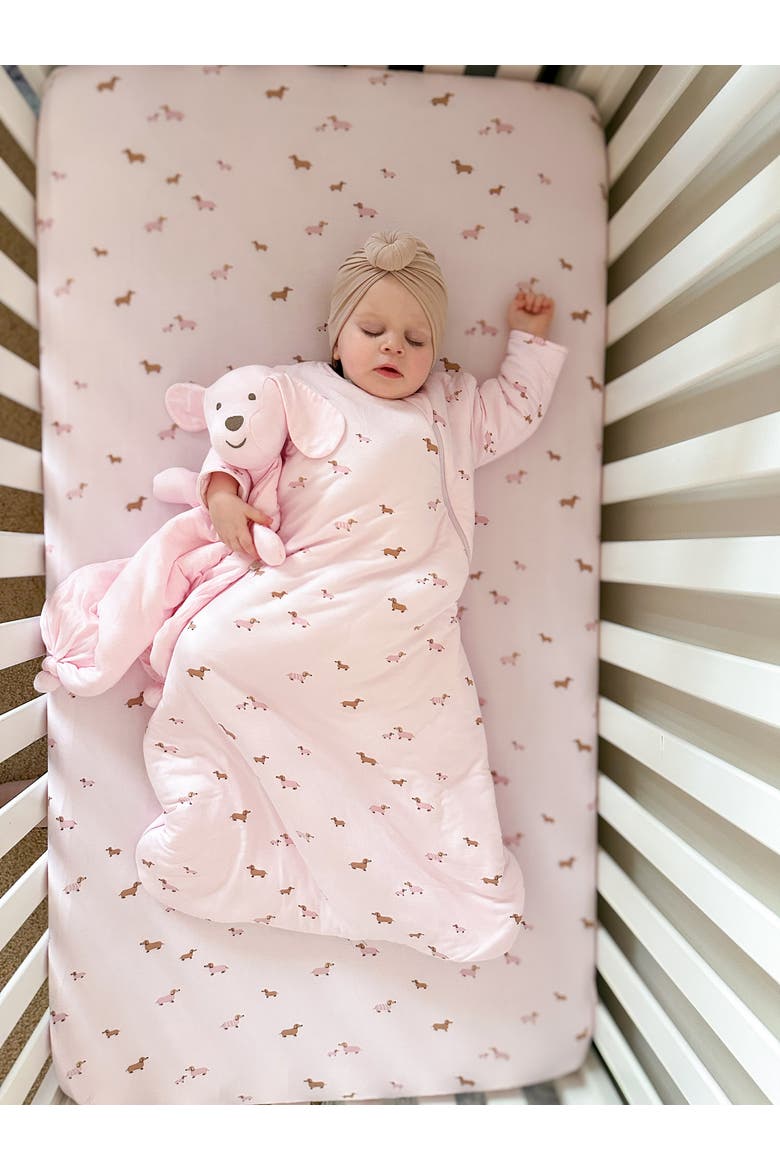 Crib Sheet, Alternate, color, Girl Dog