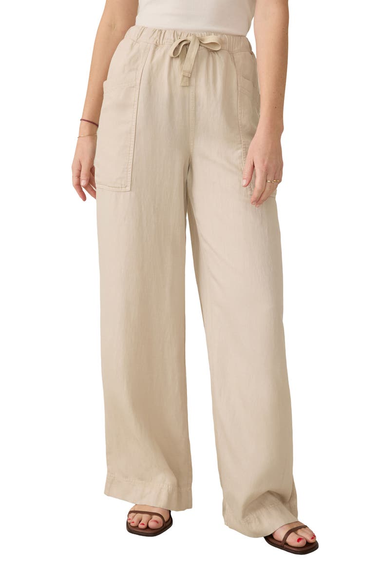 Topanga Drape Drawstring Pants, Main, color, WHEATEN