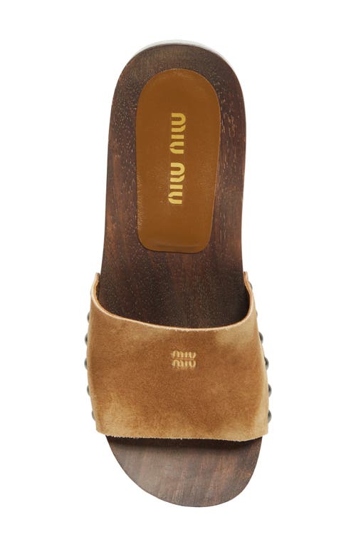 MIU MIU MIU MIU CLOG SLIDE SANDAL