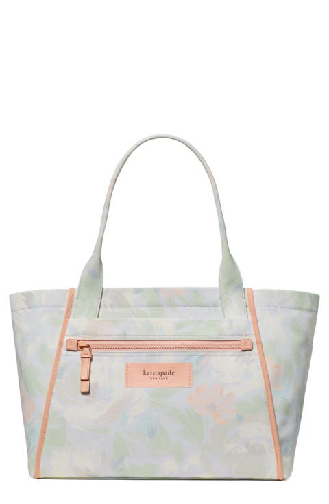 dash hidden garden print canvas tote
