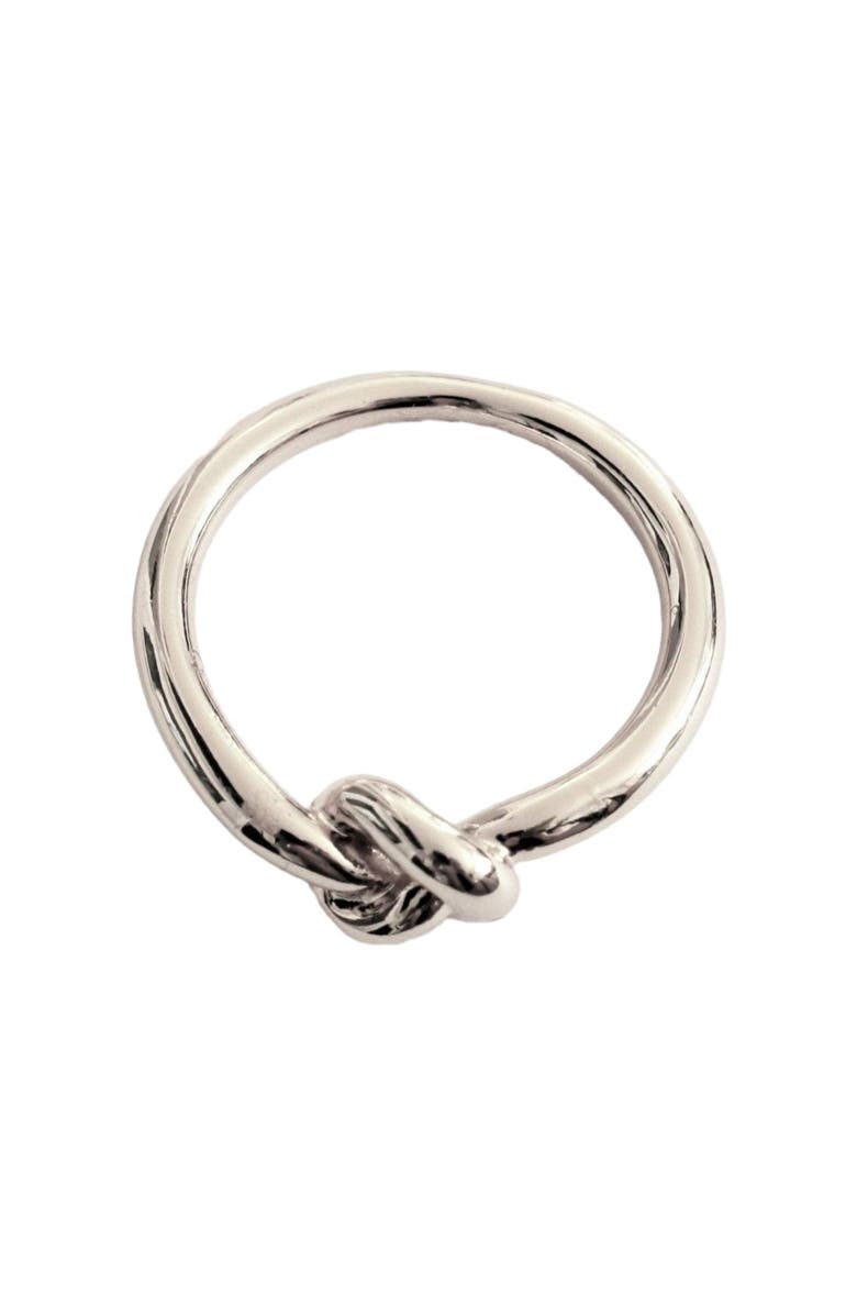 Hollywood Sensation Love Knot Ring Commitment Ring, Alternate, color, Silver