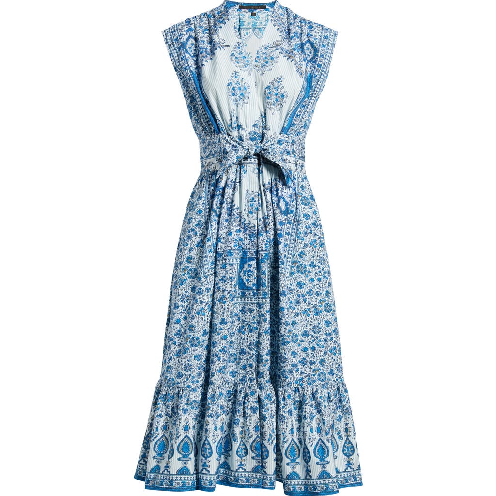 Kobi Halperin Ali Print Tie Waist Dress In Multi