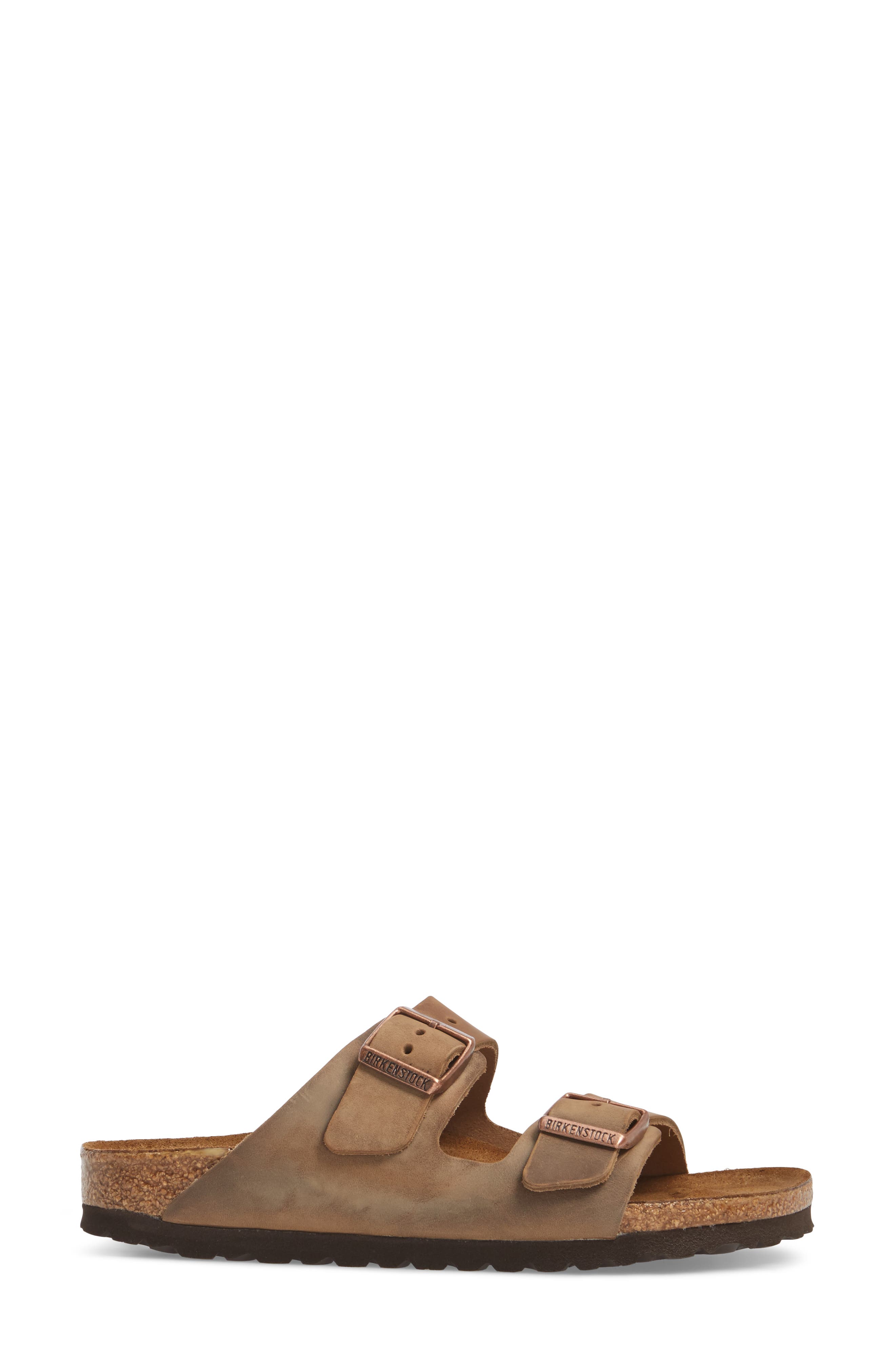 Birkenstock Arizona Sandal, Alternate, color, Tobacco Brown Oiled