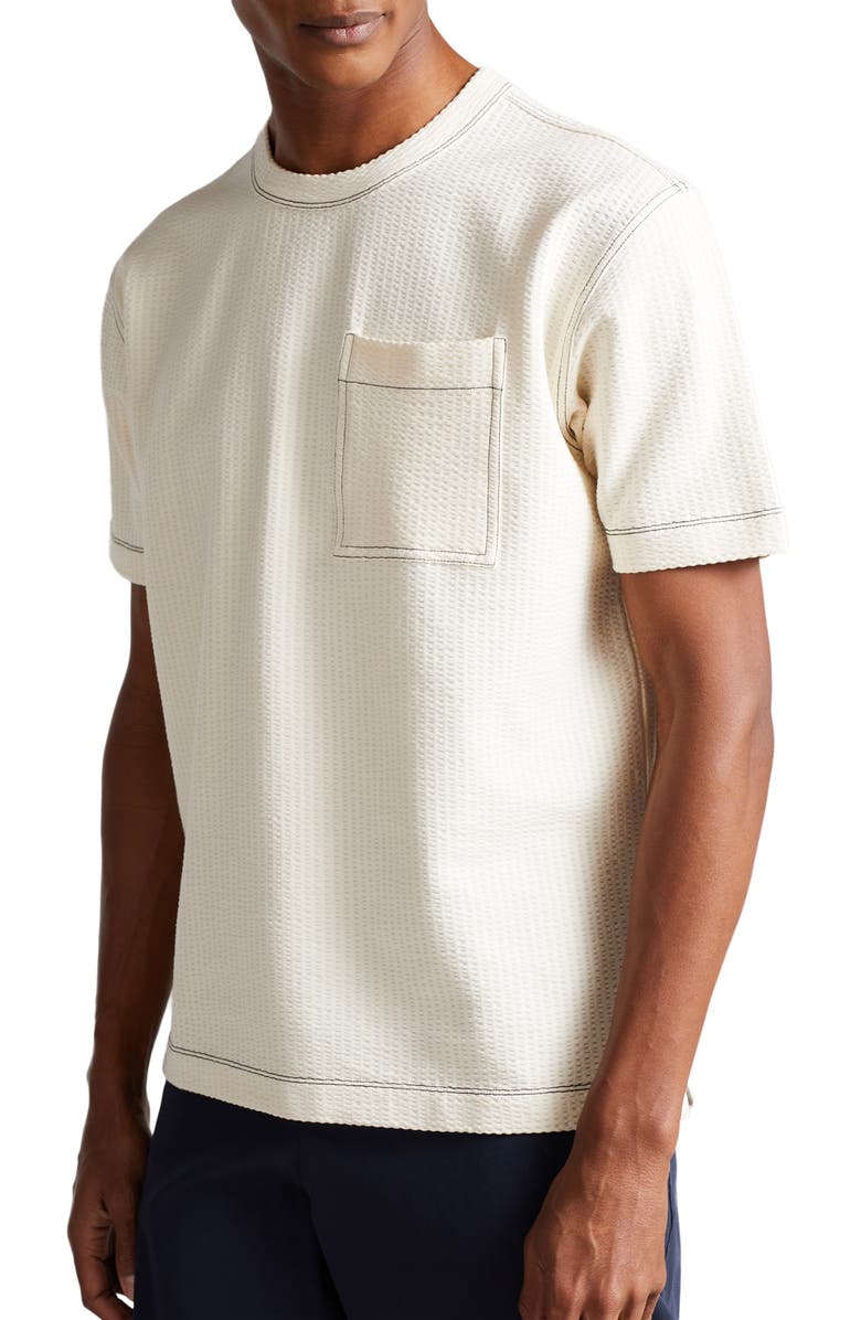 Ted Baker London Artizan Cotton Textured Knit Crewneck T-Shirt, Main, color,