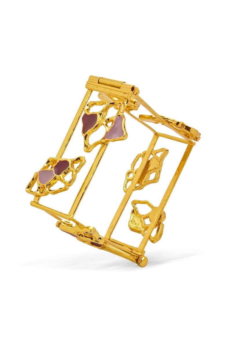 MIVA SQUARE BRACELET, Alternate, color, Gold Plated