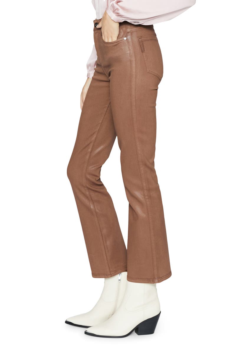 Claudine Coated High Waist Ankle Flare Jeans, Alternate, color, COGNCLUXCT