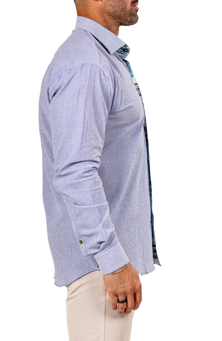 Maceoo Fibonacci Marthy Contemporary Fit Button-Up Shirt, Alternate, color, Grey