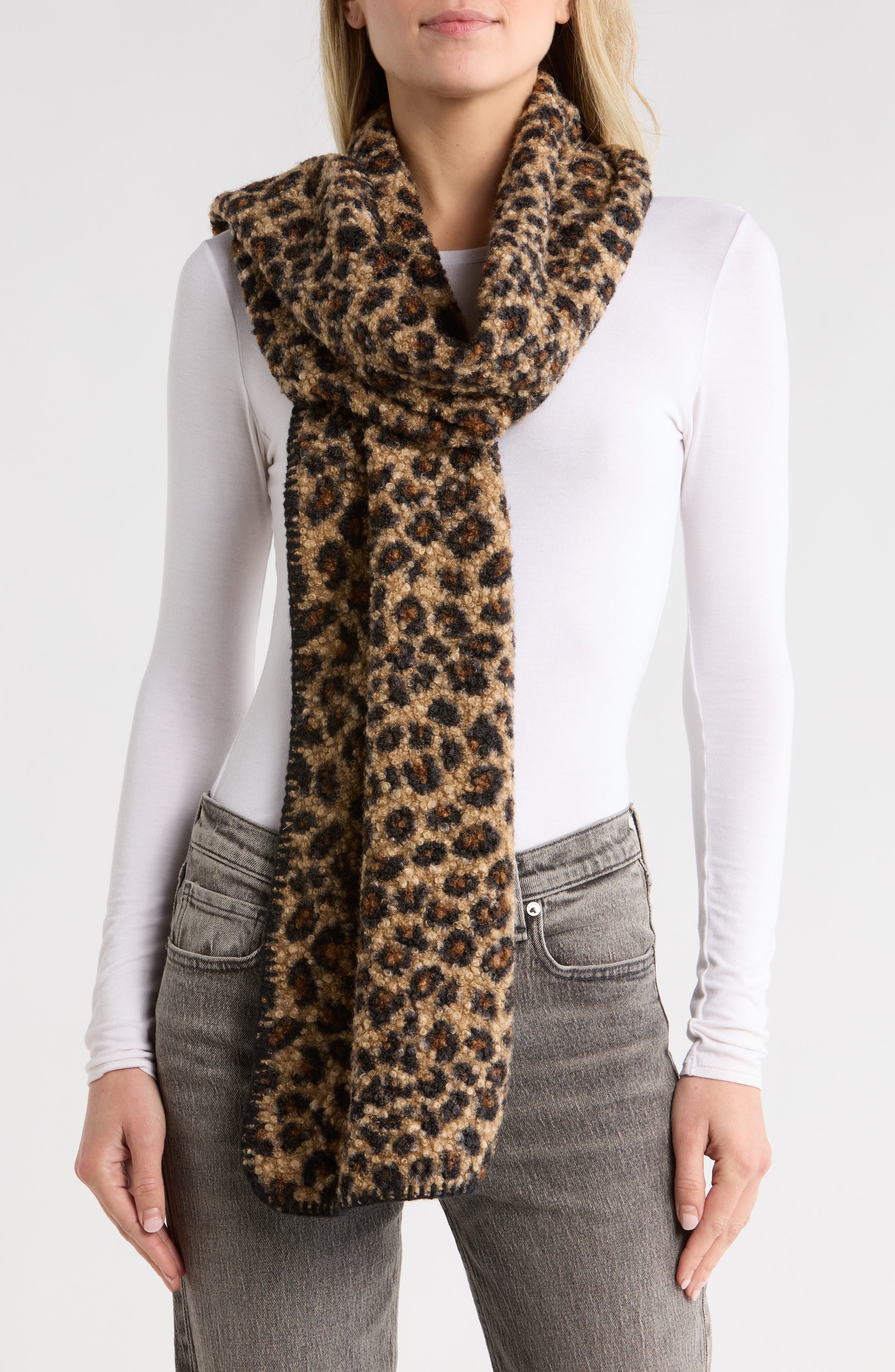 Melrose and Market Whipstitch Plaid Scarf