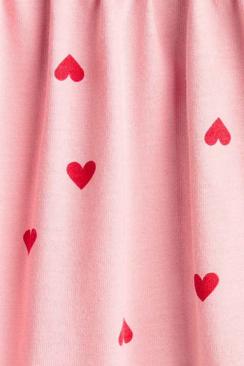 Cotton Dress, Alternate, color, Light pink/hearts