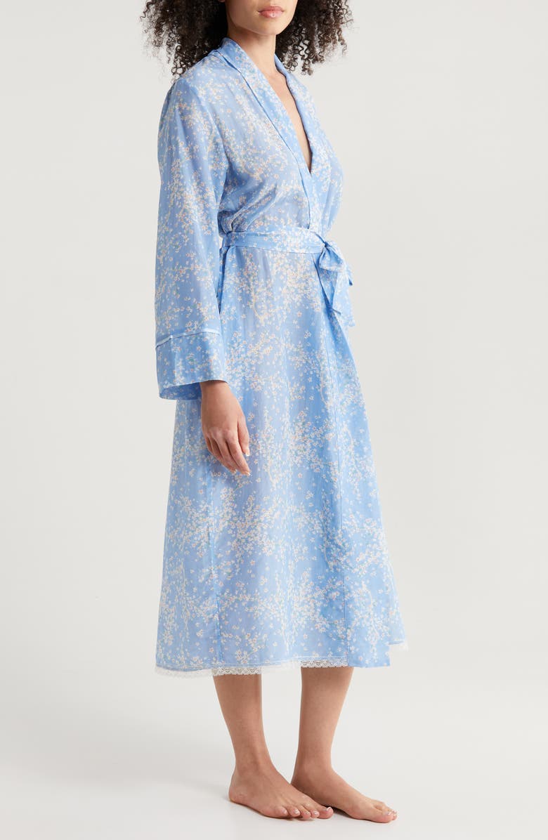 Papinelle Cheri Blossom Cotton & Silk Robe, Alternate, color,