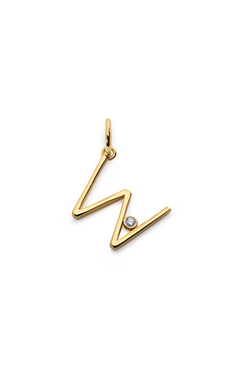 Lab Grown Diamond Initial Pendant