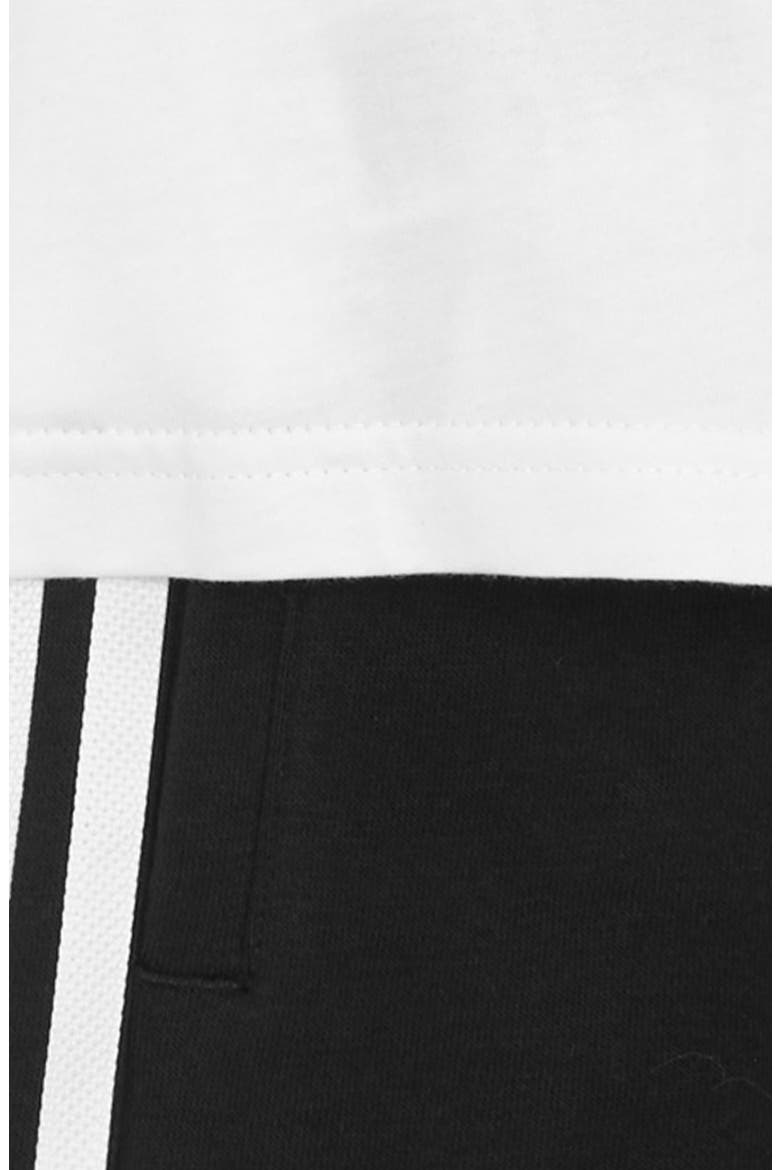 Kids' Graphic Tee & Shorts Set, Alternate, color, WHITE/ BLACK