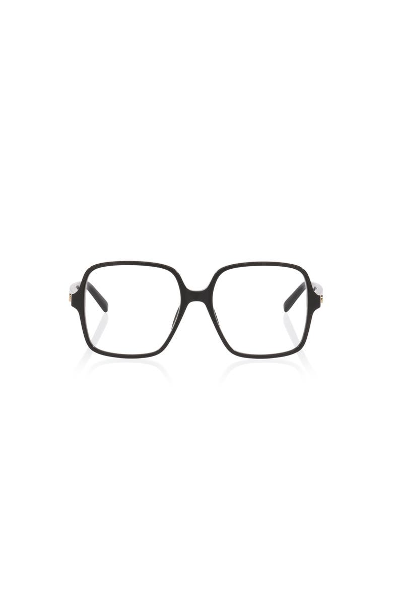 53mm Rectangle optical glasses, Alternate, color, Black