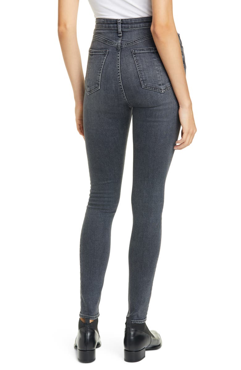 rag & bone Jane Super High Waist Skinny Jeans, Alternate, color, 