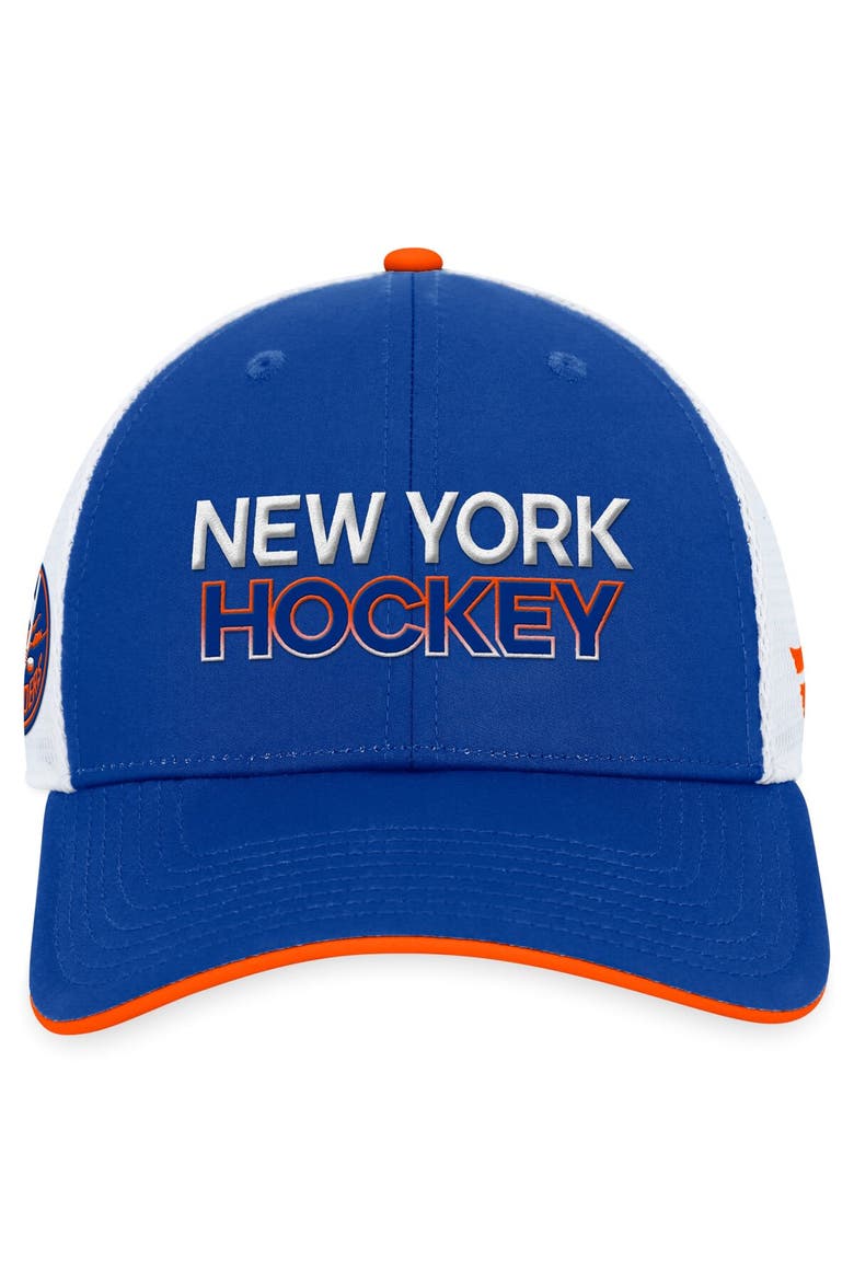 Men's Fanatics Branded  Royal New York Islanders Authentic Pro Rink Trucker Adjustable Hat, Alternate, color, Royal