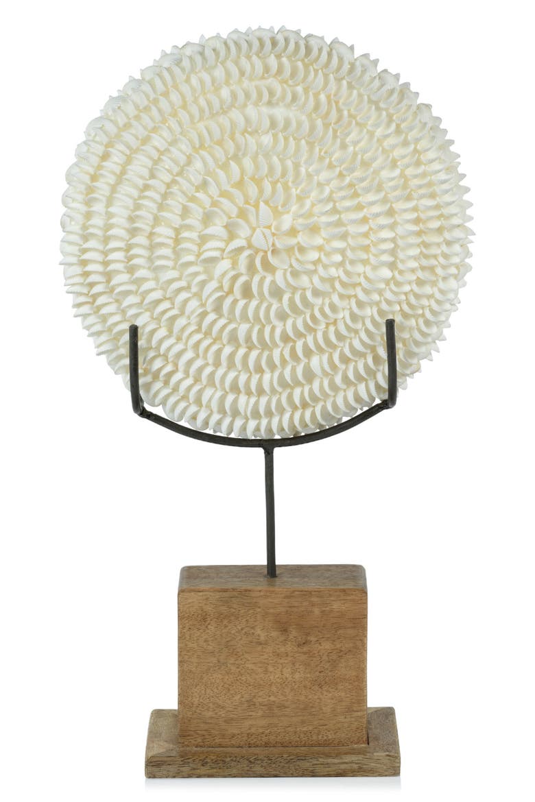 Natural Clamrose Sea Shell Décor, Main, color, IVORY/ NATURAL