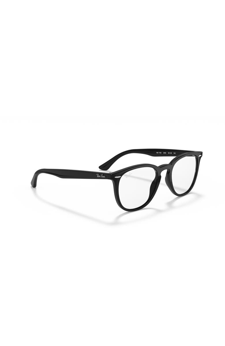 Ray-Ban 52mm Phantos optical glasses, Alternate, color, Black