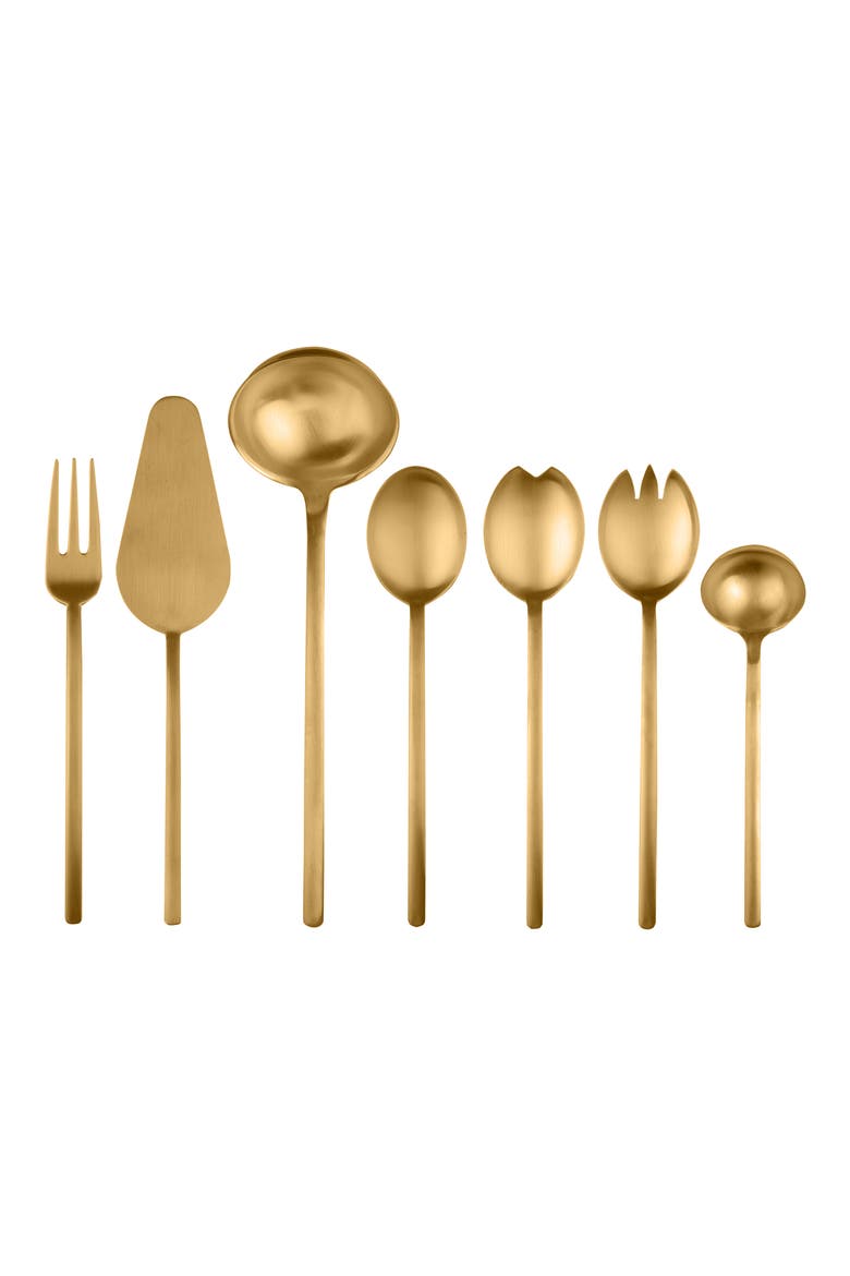 7-Piece Serving Set, Main, color, GOLD
