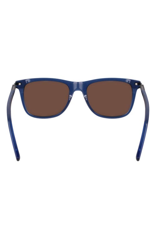Ferragamo 54mm Modified Rectangular Sunglasses In Transparent Blue