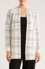 CYRUS Open Front Eyelash Knit Cardigan