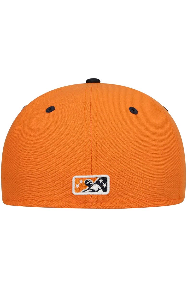 New Era Men's New Era Orange Midland Rockhounds Authentic Collection Road 59FIFTY Fitted Hat, Alternate, color, 
