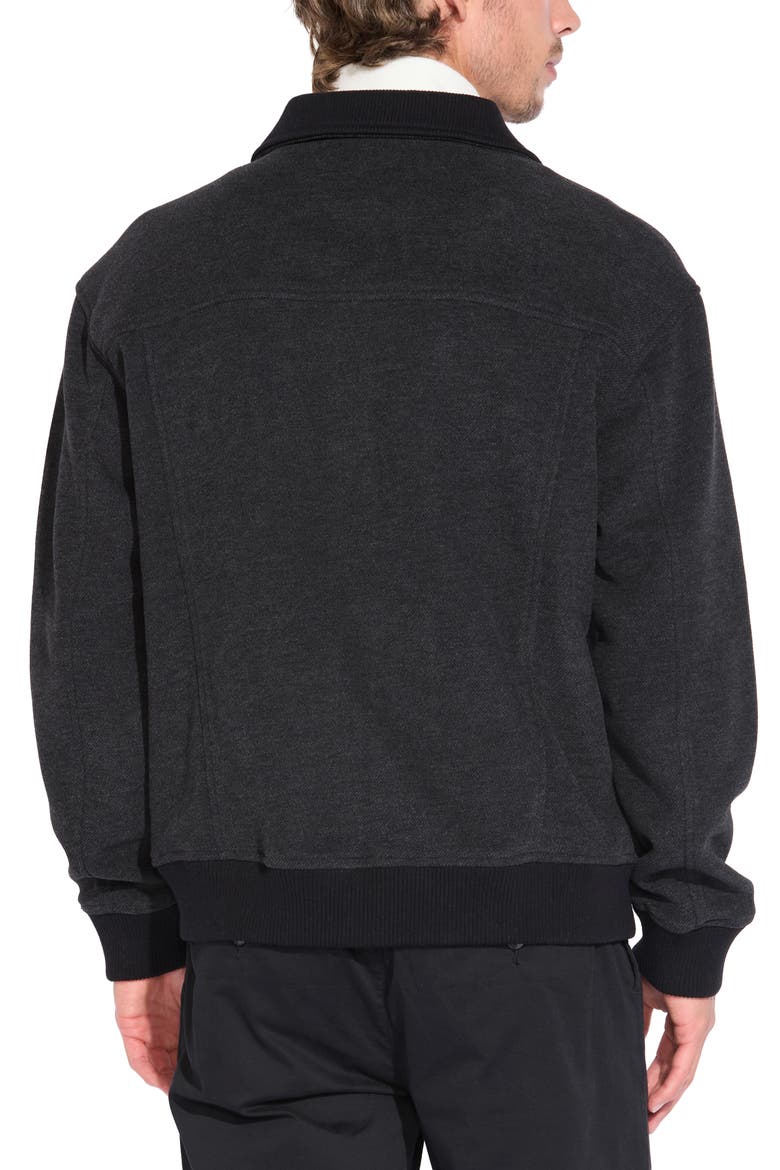 Sheridan Brushed Twill Jacket, Alternate, color, HTHR BLACK