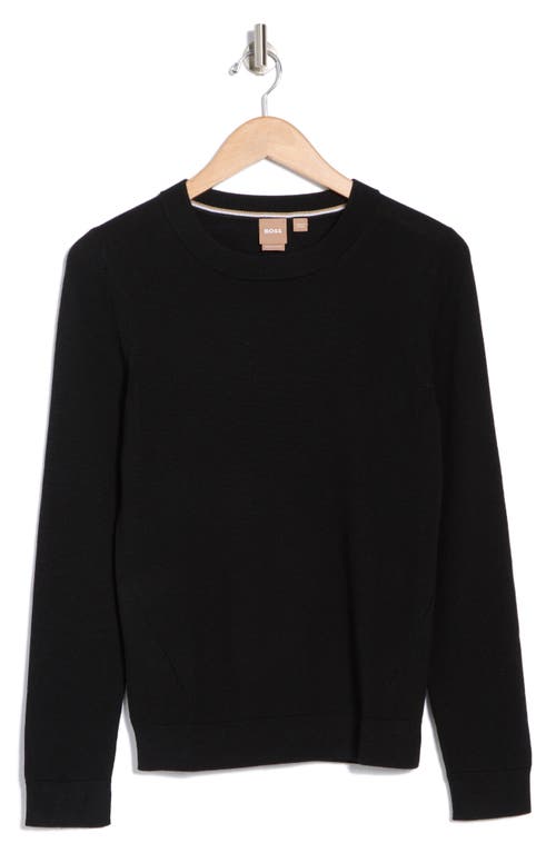 Hugo Boss Boss Feganasai Virgin Wool Sweater In Black