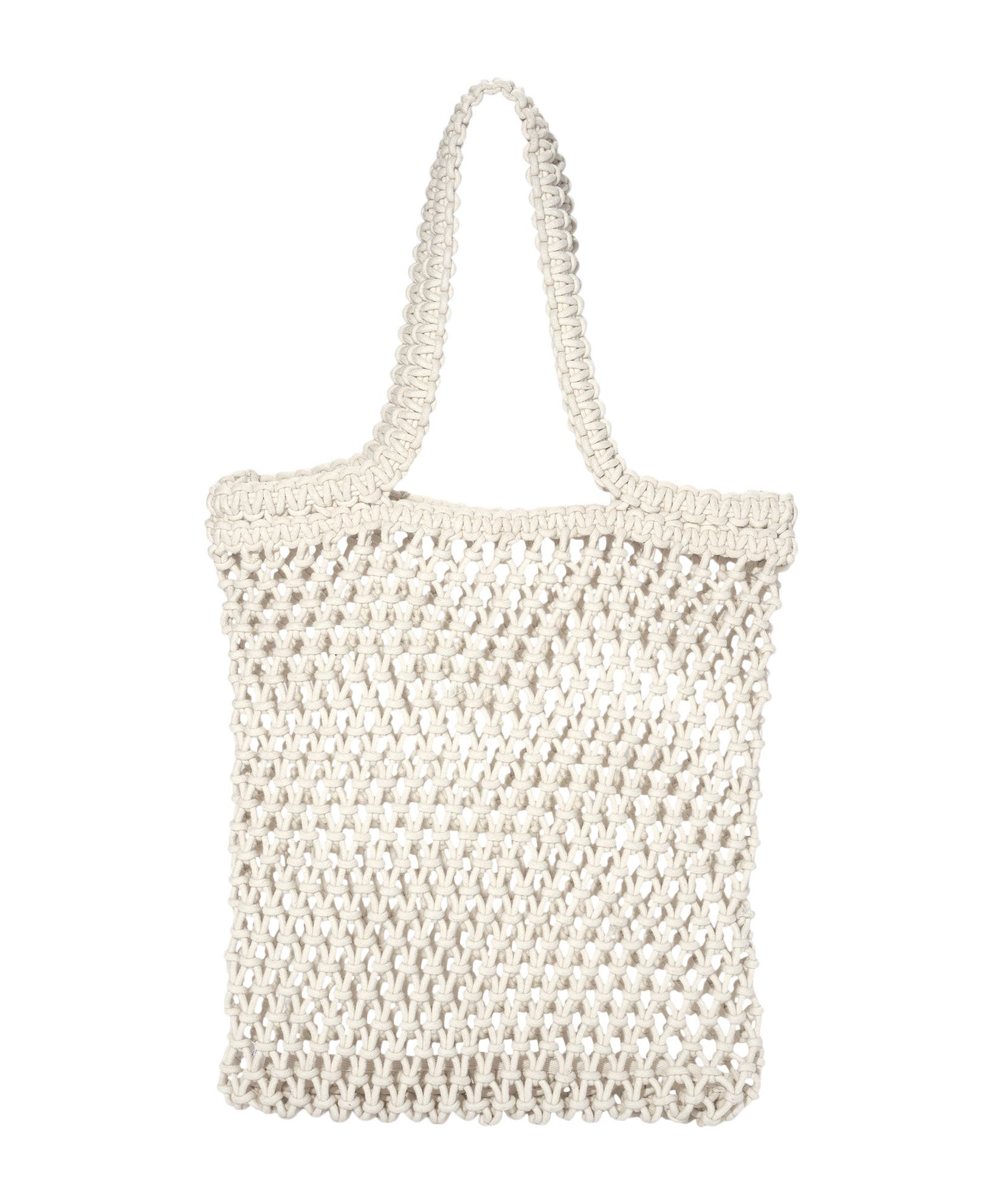 Sunwashed Macrame Tote, Alternate, color, Cream