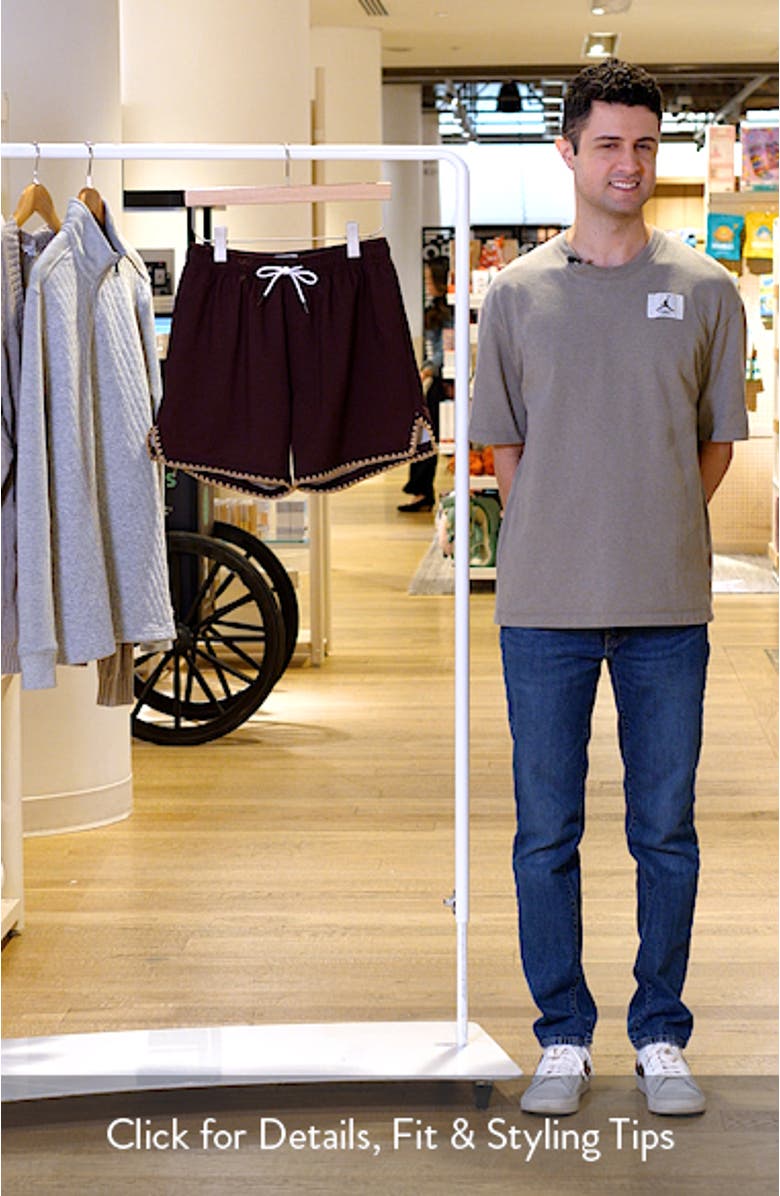 Espresso Stitch Waterproof Swim Trunks, sales video thumbnail