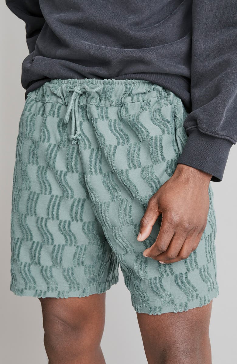 Madewell Everywear Jacquard Terry Shorts, Alternate, color, 