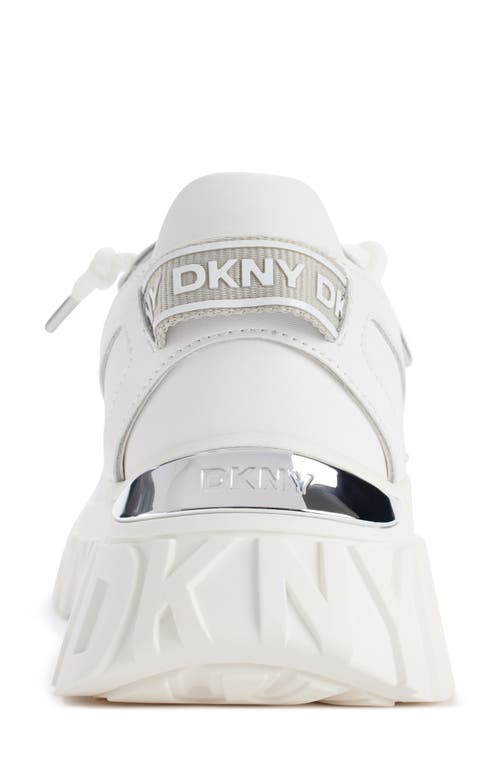 Dkny Lacamp Platform Sneaker In White