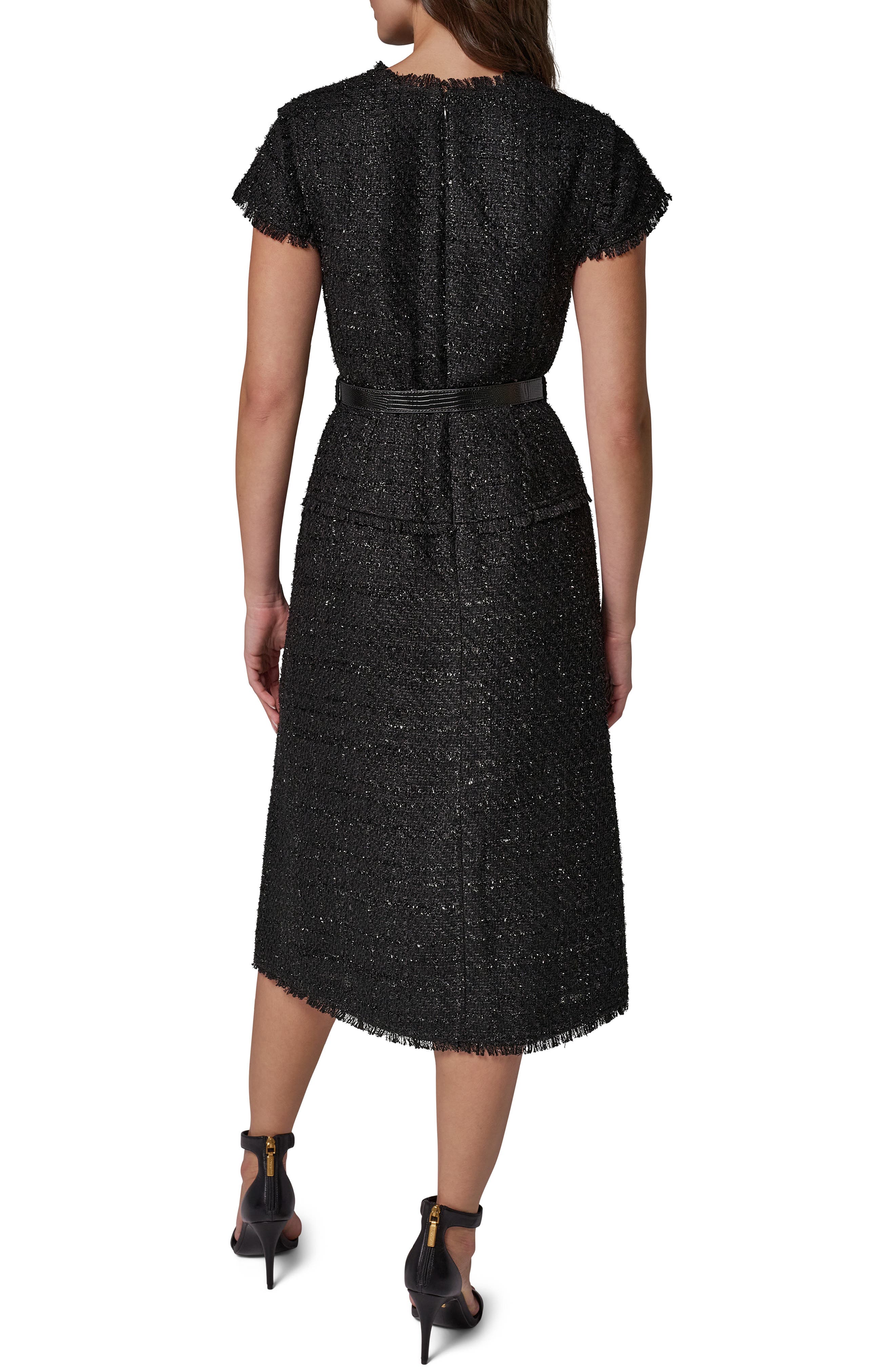 Donna Karan New York Metallic Tweed A-Line Dress (Women) | Nordstrom